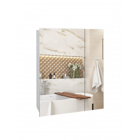 Зеркальный навесной шкаф в ванную комнату TR7-55 550х700х140 мм