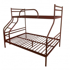 Кровать двухъярусная металлическая Метакам Smart 200/120/90 коричневый