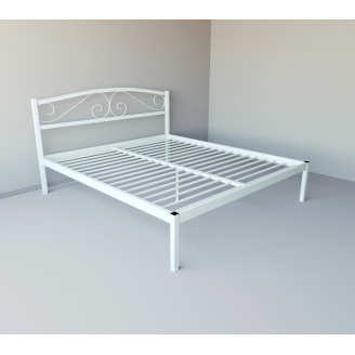 Кровать полуторная металлическая Tobi Sho CAROLA-1 200Х120 Белая
