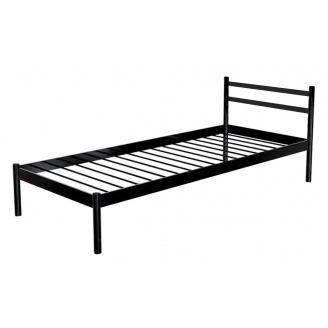 Кровать односпальная металлическая Метакам COMFORT-1 190x80 Черный матовый