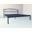 Ліжко двоспальне металеве Tobi Sho CAROLA-1 190Х180 Чорне Кропива