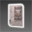 Дзеркало Екватор з LED підсвічуванням для ванної кімнати фігурне DR-36 700х900х30 Вараш