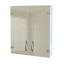 Дзеркальна навісна шафа з прямими дзеркальними фасадами для ванної кімнати Tobi Sho ТB5-55 550х600х125мм Новомиколаївка