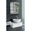 Шкаф зеркальный "Эконом" с фигурным фасадом для ванной комнаты Tobi Sho ТS-180 500х750х130 мм Ровно