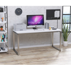 Письменный стол Loft-design Q-1600х700-32 мм белая столешница на металлических ножках Вінниця