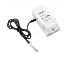 Беспроводной Wi-Fi выключатель Sonoff TH-10 + Датчик температуры DS18B20 Белый