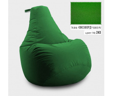 Бескаркасное кресло мешок груша Coolki XXXL 100x140 Зеленый (Оксфорд 600D PU)