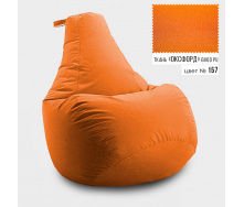 Бескаркасное кресло мешок груша Coolki XXXL 100x140 Оранжевый (Оксфорд 600D PU)