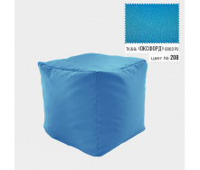 Бескаркасное кресло пуф Кубик Coolki 45x45 Голубой Оксфорд 600