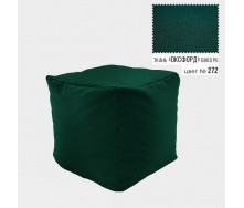 Бескаркасное кресло пуф Кубик Coolki 45x45 Зеленый Оксфорд 600