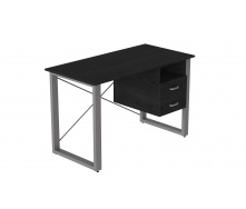 Письменный стол с ящиками Ferrum-decor Оскар 750x1400x700 металл Серый ДСП Сосна Кембра 16 мм (OSK0080)