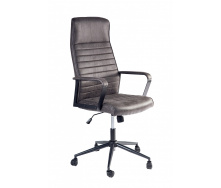 Офисное кресло руководителя BNB MarkDesign хром Tilt Экокожа Темно-коричневый