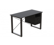 Письменный стол с ящиками Ferrum-decor Оскар 750x1200x600 металл Черный ДСП Сосна Кембра 16 мм (OSK0003)