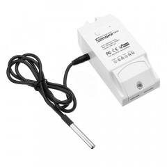 Беспроводной Wi-Fi выключатель Sonoff TH-10 + Датчик температуры DS18B20 Белый Рівне
