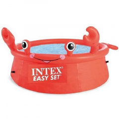 Бассейн надувной Intex Crab Easy Set 183х56 см 880 л Red (99224) Киев