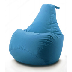 Кресло мешок груша Beans Bag Оксфорд Стронг 65 х 85 см Голубой (hub_b1ai0a) Дніпро