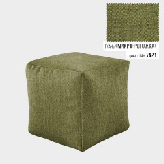 Бескаркасное кресло пуф Кубик Coolki 45x45 Зеленый Микророгожка (7921) Винница
