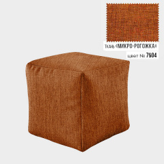 Бескаркасное кресло пуф Кубик Coolki 45x45 Оранжевый Микророгожка (7904) Вінниця
