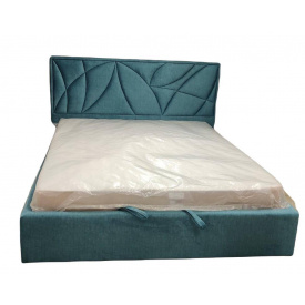 Кровать двуспальная BNB Aurora Comfort 160 x 190 см Simple С подъемным механизмом и нишей для белья Синий