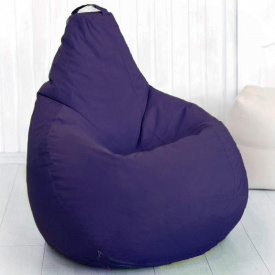 Кресло мешок груша Beans Bag Оксфорд Стронг 65 х 85 см Синий (hub_9lwkaz)