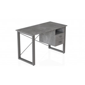 Письменный стол с ящиками Ferrum-decor Оскар 750x1400x700 металл Серый ДСП Бетон 16 мм (OSK0084)