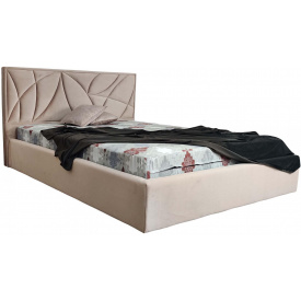 Кровать двуспальная BNB Aurora Premium 180 х 190 см Simple С дополнительной цельносварной рамой Мокко