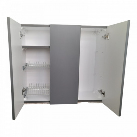 Кухонный пластиковый подвесной шкаф Mikola-M 90 см с покрытием HPL 1122 mat