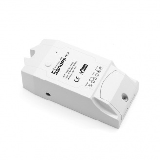 Беспроводной Wi-Fi выключатель без датчика Sonoff TH-16 Белый