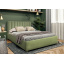 Кровать двуспальная BNB Arabela Premium 140 х 190 см Simple С дополнительной цельносварной рамой Зеленый Одесса