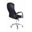 Офисное кресло руководителя BNB Kali LuxDesign хром Anyfix Экокожа Черный Полтава