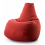 Безкаркасне крісло мішок груша Coolki Рогожка XL 105x85 червоний Рівне