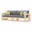 Комплект деревянной дубовой мебели JecksonLoft Морисон темно-серый 0220 Львов