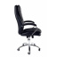 Офисное кресло руководителя BNB ValenciaDesign хром Anyfix Экокожа Черный Черкаси