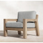 Мягкое кресло на деревянном каркасе JecksonLoft Мона Серый 0192 Запорожье