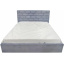 Кровать двуспальная BNB Littorio Premium 140 х 190 см Simple С дополнительной цельносварной рамой Серый Кривий Ріг