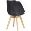 Комплект стульев Doros Бин Черный 49х43х84 (42005076) - 2 шт Камінь-Каширський