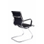 Офисное конференционное кресло SlimDesign CF хром Экокожа Черный Полтава
