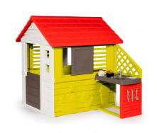 Игровой детский домик Солнечный с летней кухней Smoby OL29498