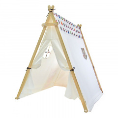 Вигвам детская игровая палатка домик Littledove TT-TO1 Лесные совы 1300х1020х1320 мм Белый Чернігів