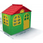 Детский игровой пластиковый домик со шторками Doloni 02550/13 129*69*120 см Зелено-красный Куйбышево