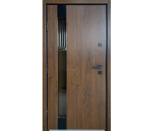 Двери входные Ваш Вид Корона стеклопакет Дуб бронзовый 960х2050х80 Левое/Правое