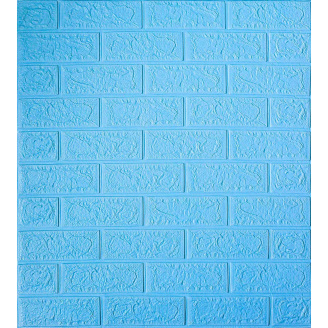 Самоклеющаяся декоративная 3D панель Loft-Expert Под голубой кирпич 700x770x4 мм