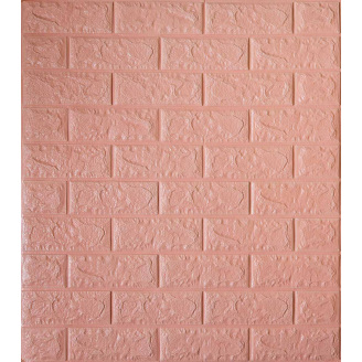 Самоклеящаяся декоративная панель Loft-Expert розовый кирпич 700x770x5 мм