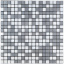 Самоклеющаяся алюминиевая плитка серебряная мозаика со стразами 300х300х3мм SW-00001824 (D) Sticker Wall Конотоп