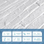 Декоративная ПВХ панель под белый камень 960х480х4мм SW-00001840 Sticker Wall Дніпро