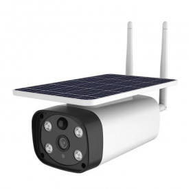 IP камера видеонаблюдения UKC Y8PSL Wi-Fi 2MP уличная с солнечной панелью White