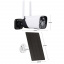 IP камера видеонаблюдения RIAS CB11 (iCSee APP) Wi-Fi 2MP уличная с солнечной панелью White (3_02536) Нікополь