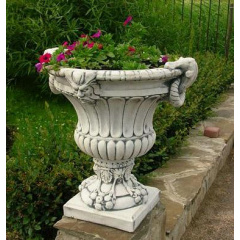 Вазон садовый для цветов Византия бетонный Медный Кропивницький