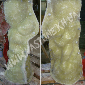 Форма для скульптуры садовой "Мальчик с кувшином" Стеклопластик + полиуретан