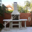 Камин барбекю Каир с двумя столами Мрамор кремовый Бердянськ